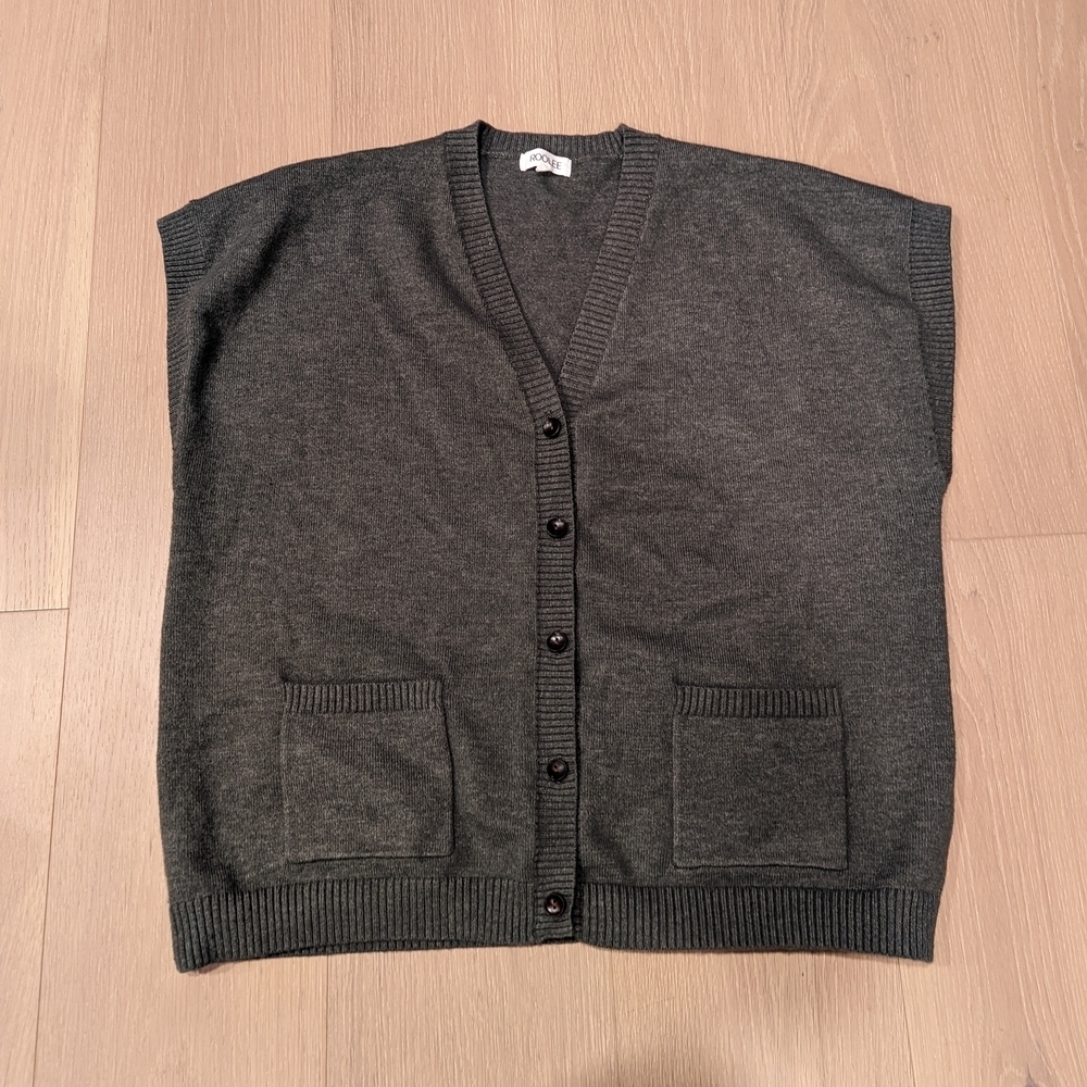 Green Button-Up Vest